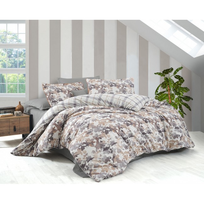 Постельное белье "Sarev Bazaar"ранфорс евро "SARAH" v1 Bej (Акция)