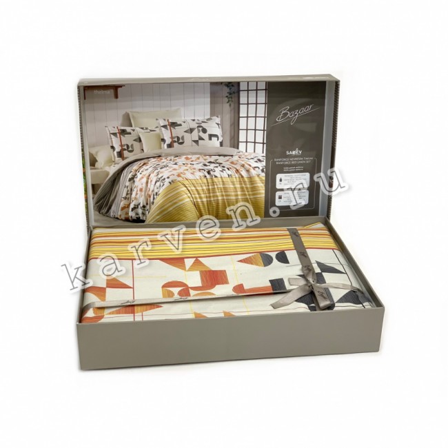 Постельное белье "Sarev Bazaar"ранфорс 1,5 спальн. "THELMA" v1 (Акция)