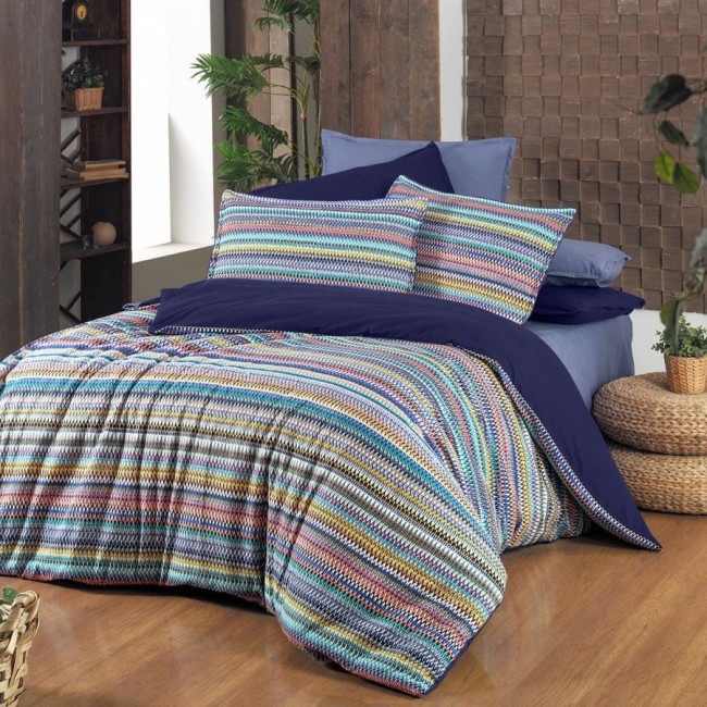 Постельное белье SAREV Фланель семейный N296 DIMITRO MAVI/V2