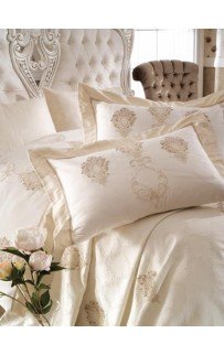 Комплект ZEBRA "ELECTRA" (покрывало+постельное белье) с вышивкой евро Y 619