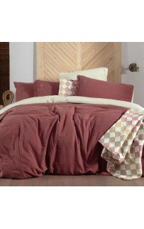 Постельное белье Sarev Mood Comfort муслин евро N357 KENYON v3/Pembe