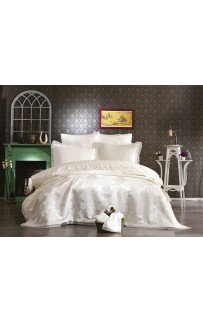 Комплект ZEBRA "POEM" (покрывало+постельное белье) с гипюром евро Y 736
