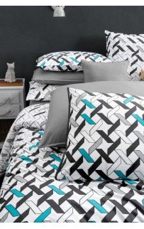 Постельное белье Sarev "MAURA"модный поплин евро N146 (V-1)