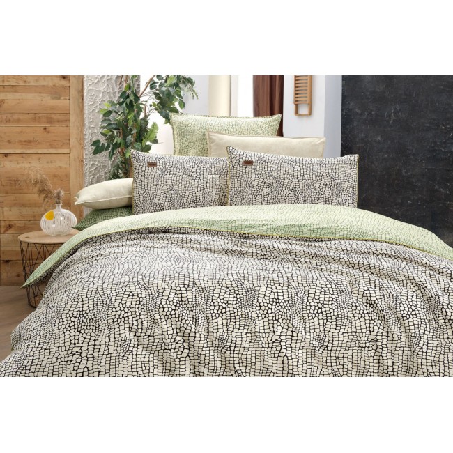 Постельное белье "Sarev" 1,5 спальн.поплин CROCO FANCY v1/bej