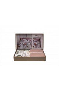 Постельное белье "Карвен" дэлюкс сатин 1,5 спальн. Serra Powder