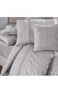 Постельное белье "Карвен" (жаккард с кружевами) евро Stela Sampanya