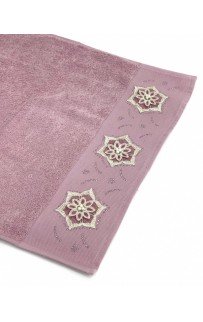 Набор полотенец Rebeka "FRANSIZ" махра 50*90/70*140 сундук HS1480 (V-1) лиловый