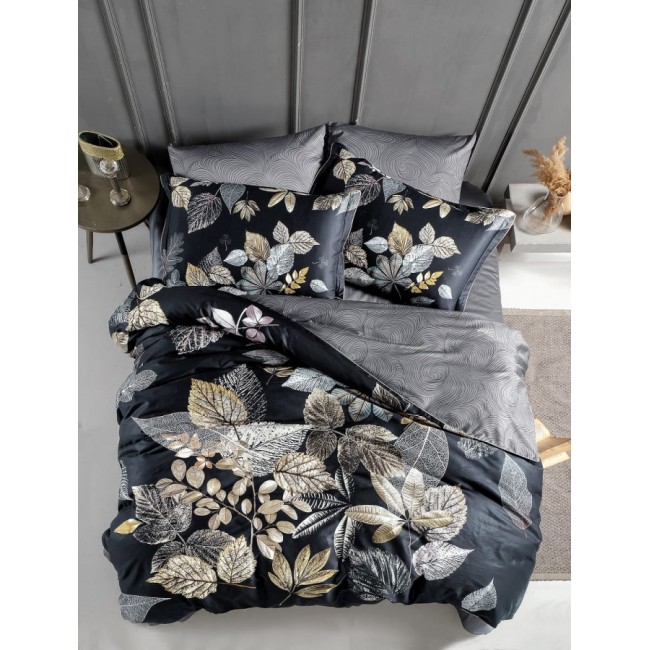 Постельное белье Karven (300 tc) премиум сатин евро N359 DARING Grey