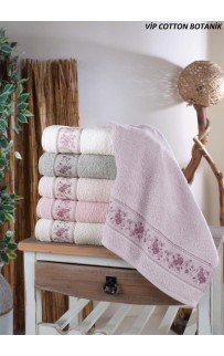 Полотенце Карвен Vip Cotton "BOTANIK" 70*140 6шт.махра H 3283