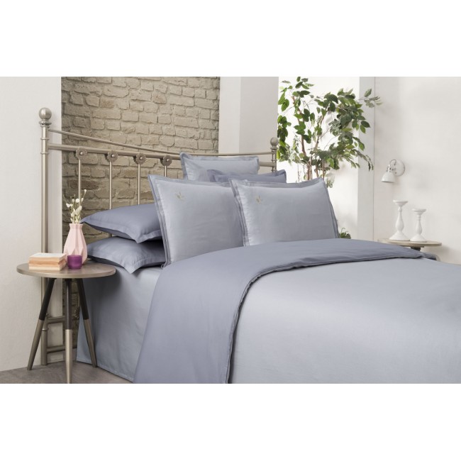 Постельное белье "Sarev"dobby евро N194/1 OLIVE ARMURLU v12/Koyu lila