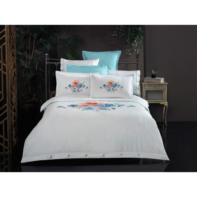 Постельное белье "Sarev"сатин евро MIMOZA v1