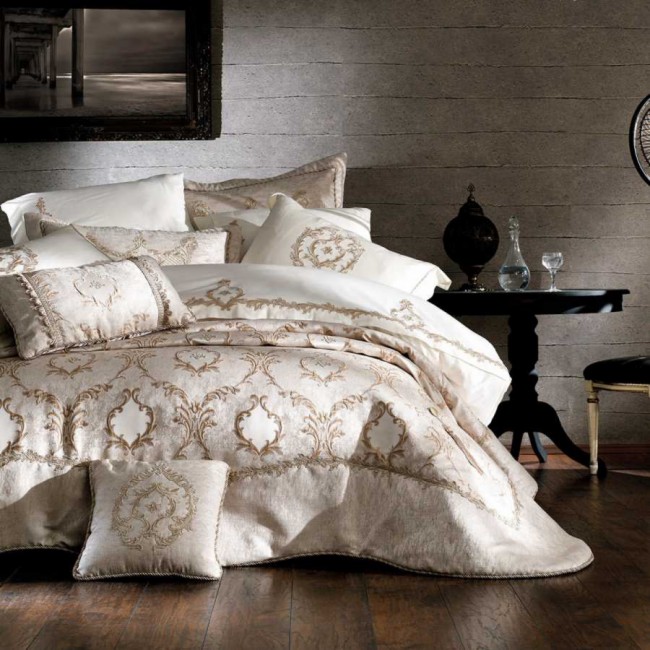 Постельное белье Zebra casa "MADISON" сатин с кружевом евро