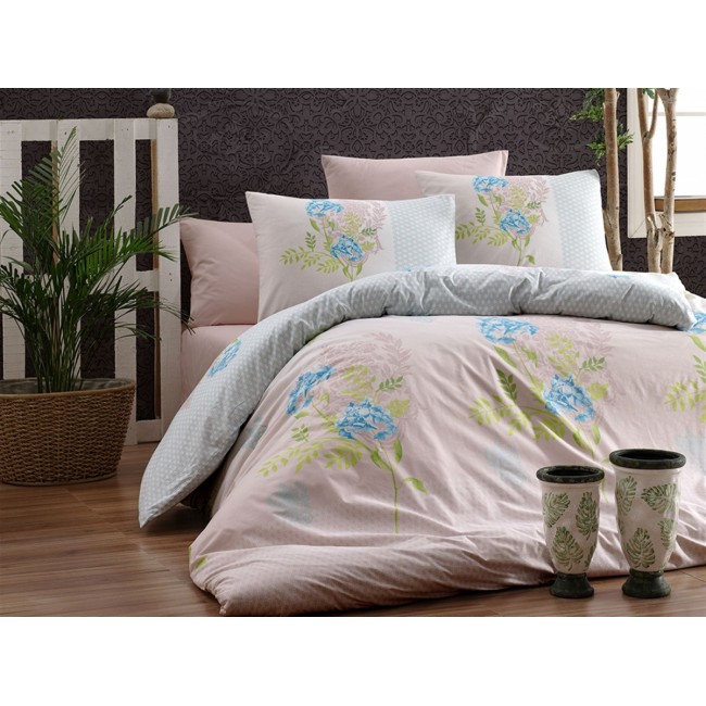 Постельное белье "Карвен" ранфорс евро (Ortanca) Постельное белье "Карвен" ранфорс евро (Ortanca)