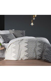 Постельное белье "Sarev Bazaar" ранфорс евро N377 LEONARD v1/Gri