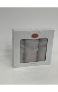 Набор полотенец Карвен "FLOSLU" махра 50*90(2)/70*140 HS 1700 v2 бежевый (Акция)