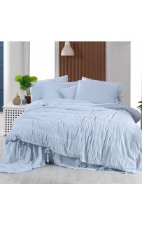 Постельное белье Sarev Mood Comfort жатый хлопок евро N354 LEON v3/Mavi