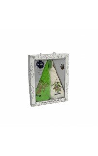 Набор полотенец кухонный LA RITA "ОЛИВА"круглые вафля 50*50 2 шт.НМ 755 v4 крем/зеленый