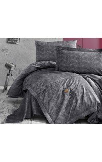 Постельное белье "Карвен" DELUхE ранфорс евро (Jeans gri)