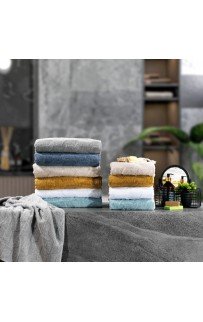 Полотенце Zebra casa "EVA" 50*90 1шт. махра Н 1015 горчичный