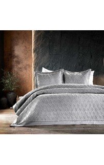 Комплект ZEBRA "LEAF"c наволочками евро 3 предмета серый (Акция)