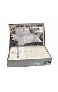 Комплект (покрывало +2наволочки) евро 3 предмета Y 867 NEON krem/кремовый (Акция)