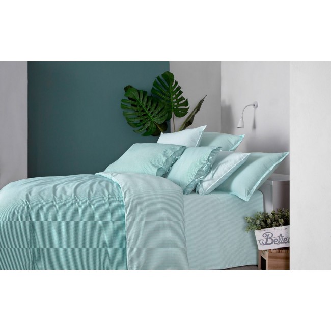 Постельное белье "Sarev"перкаль семейное"DANILO" v4/зеленый