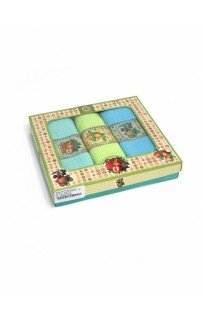 Набор полотенец кухонных "ФРУКТЫ" вафля 40*60-3шт. НМ 579 (V-8) салатовый