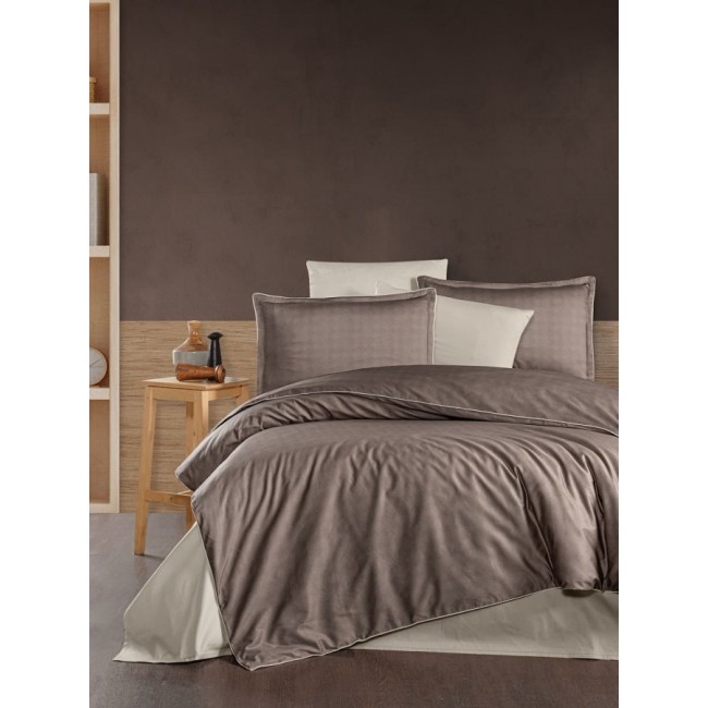 Постельное белье Karven (300 tc) премиум сатин евро N359 RUTH Wooden