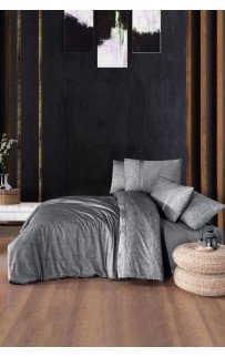 Постельное белье Karven (300 tc) премиум сатин евро N359 NESY Grey