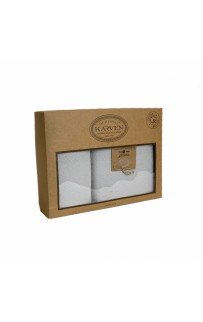 Набор полотенец Карвен " TROPICAL" махра 50*90/70*140 HS 1720 gri/серо-бежевый