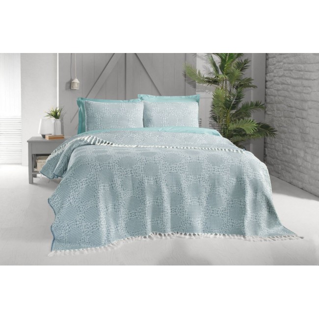 Комплект SAREV "AZURA"(покрывало летнее +наволочка) 1.5 спальн 2 предмета Y 830 (V-3)