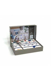 Постельное белье "Sarev Bazaar"ранфорс евро"LENA" v1 (Акция)