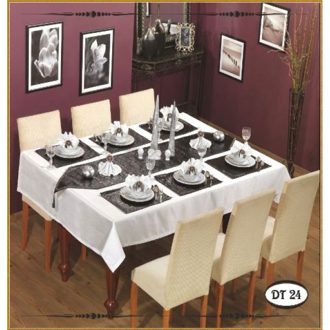Скатерть "Детай" 220*160 с салф. 8шт. М 347 (Акция)