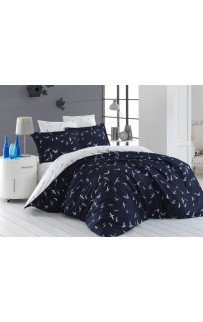 Постельное белье "Карвен" сатин семейный (Liberta Lacivert)