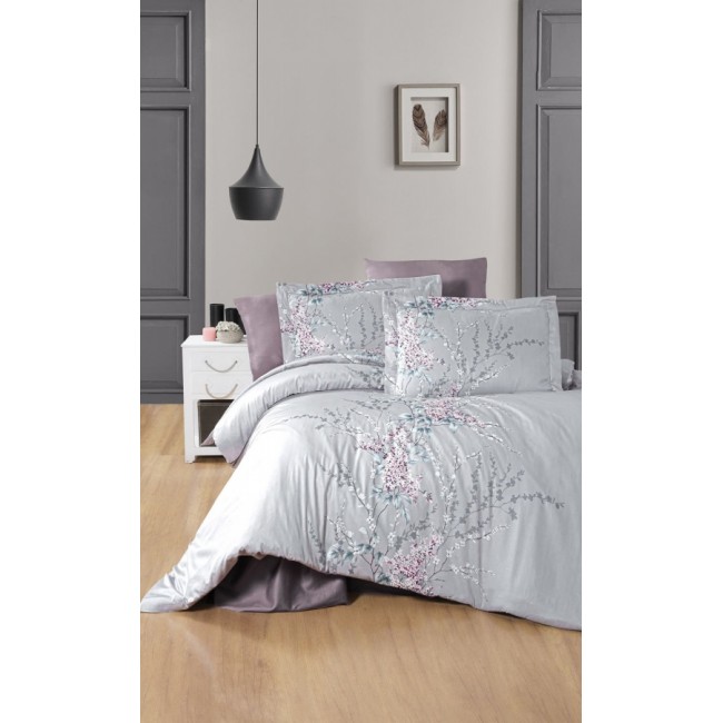 Постельное белье "Карвен" сатин евро WISTERIA LILAC