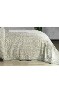 Комплект EVLEN "NOIR"пике (покрывало+наволочки.) евро 3 предмета Y 912 mint/ментоловый (Акция)