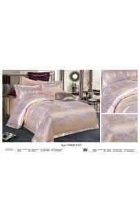 Постельное белье "Карвен" (жаккард с оборкой) евро (612)(6пр.) (Акция)