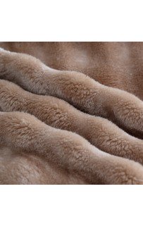 Плед Karven фланель 1,5 спальн. PL 011 SOLID BUBBLE v8/Coffee.