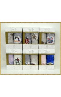 Набор полотенец "LADYS/ MENS" бамбу 50*90(2) HS 1409 (Акция)