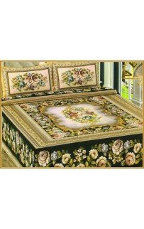 Покрывало "VEROLLI" с наволочками гобелен 1,5-спальн. Y 581 (Акция)