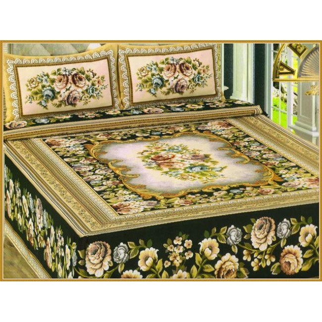 Покрывало "VEROLLI" с наволочками гобелен 1,5-спальн. Y 581 (Акция)