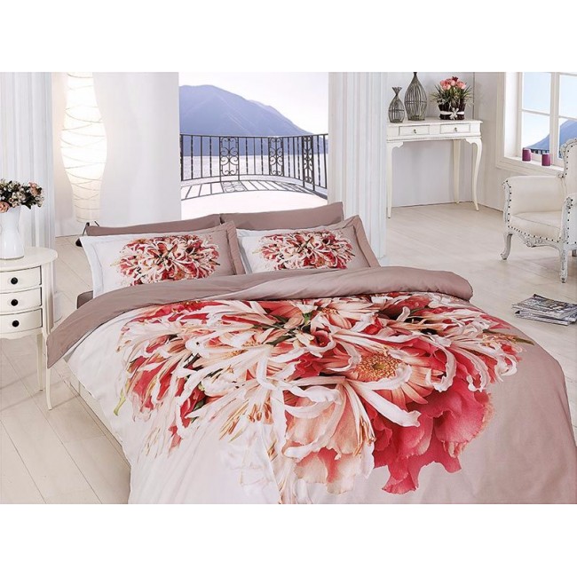 Постельное белье "Карвен" (сатин 3D) евро ( Flor )