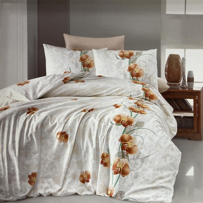 Постельное белье "Карвен" ранфорс евро (Leora Salmon)