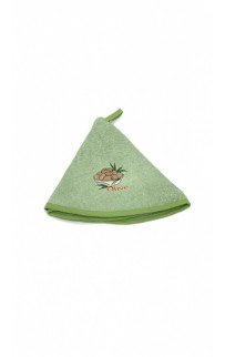 Набор полотенец кухонный "YUVARLAK" олива махра кругл. 60*60 2 ШТ. НМ 702 (V-6) салатовый