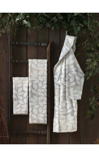 Халат Sarev "TARA" махра женский В 1123 V-1/Bej M (АКЦИЯ)