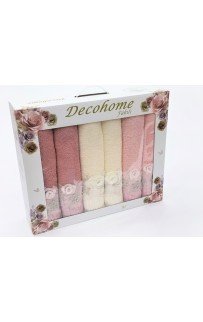 Набор полотенец Карвен "FAKILI" AP. INCILI махра 70*140 6 шт. HS 1455