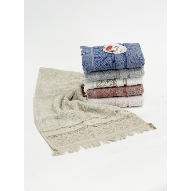 Кухонный набор полотенец  Карвен "MAKROME" махра 30*50 6 шт. HM 689 (V-10)