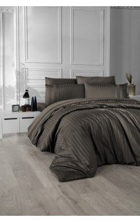 Постельное белье (Сатин де люкс) евро (New Trend Brown)