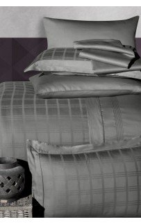 Постельное белье "Карвен" сатин евро Royce Storm