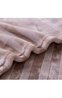 Плед Karven фланель евро PL 006 SOLID JACQAURD v7/Coffee.